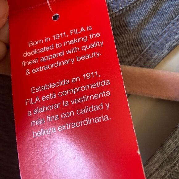 𝅺FILA | Grey Racer Back Graphic Training Tank , Size Large, NWT - Picture 7 of 13